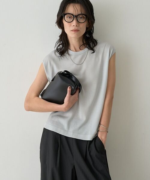 qualite / カリテ Tシャツ | テンセルウールフレンチプルオーバー【予約】（ライトブルー）