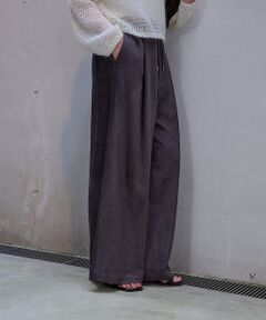 qualite / カリテ パンツ | レーヨンコーデュロイパンツ【予約】