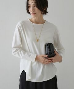 qualite / カリテ Tシャツ | スムースシャツテールプルオーバー【予約】