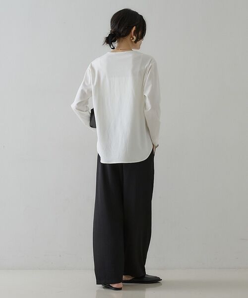 qualite / カリテ Tシャツ | スムースシャツテールプルオーバー【予約】 | 詳細7