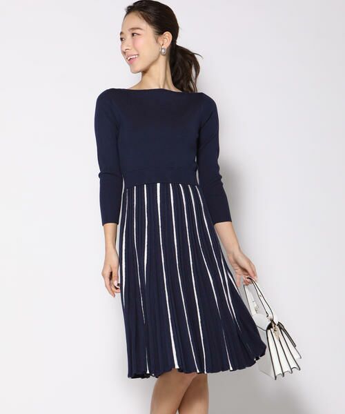 セール 大きいサイズ 手洗い可能 柄編みニットワンピース ワンピース Queens Court 大きいサイズ クイーンズコート おおきい サイズ ファッション通販 タカシマヤファッションスクエア