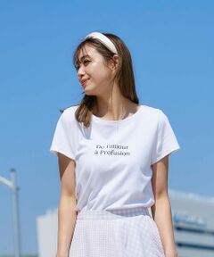 【大きいサイズ】ロゴTシャツ≪洗濯機で洗える≫