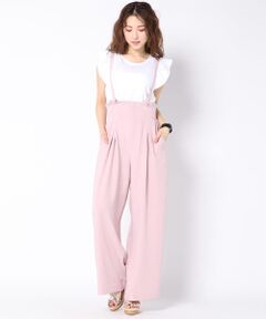 【泉里香ちゃん着用】【SET ITEM】カットソー＆サロペット