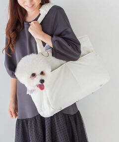 【DOG WEAR】フラワー裏地ベーシックバッグ