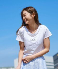 キラキラジュエルロゴTシャツ≪手洗い可能≫