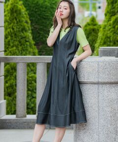 QUEENS COURT / クイーンズコート ロング・マキシ丈ワンピース | デニムシャンブレージャンスカ