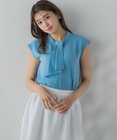 QUEENS COURT / クイーンズコート シャツ・ブラウス | パールボウタイフレンチブラウス≪洗濯機で洗える≫