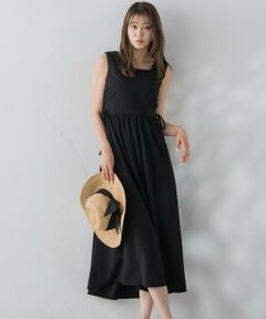QUEENS COURT / クイーンズコート ロング・マキシ丈ワンピース | サイドリボンワンピース≪洗濯機で洗える≫