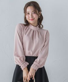 QUEENS COURT / クイーンズコート シャツ・ブラウス | 袖口レースブラウス≪洗濯機で洗える≫