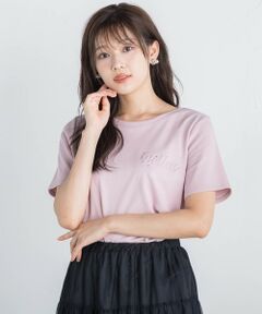 エンボスロゴTシャツ≪手洗い可能≫