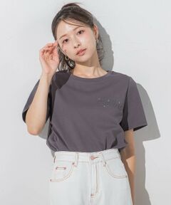 エンボスロゴTシャツ≪手洗い可能≫