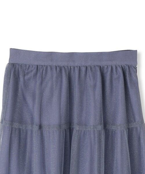 QUEENS COURT / クイーンズコート ミニ・ひざ丈スカート | ラメチュールティアードスカート≪手洗い可能≫ | 詳細18