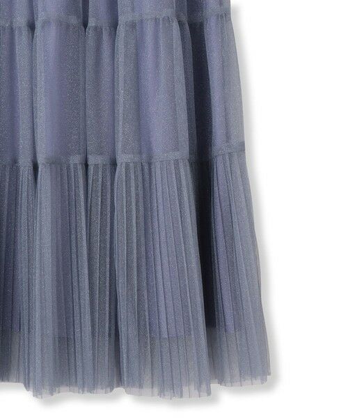 QUEENS COURT / クイーンズコート ミニ・ひざ丈スカート | ラメチュールティアードスカート≪手洗い可能≫ | 詳細20