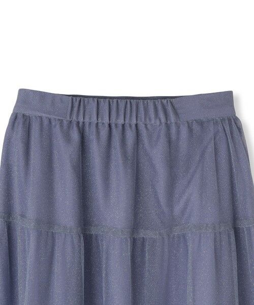 QUEENS COURT / クイーンズコート ミニ・ひざ丈スカート | ラメチュールティアードスカート≪手洗い可能≫ | 詳細21
