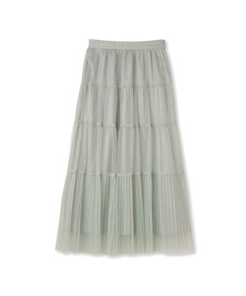 QUEENS COURT / クイーンズコート ミニ・ひざ丈スカート | ラメチュールティアードスカート≪手洗い可能≫ | 詳細27