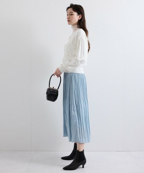 QUEENS COURT / クイーンズコート ニット・セーター | フラワーモチーフニットプルオーバー≪手洗い可能≫ | 詳細3