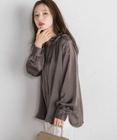 QUEENS COURT / クイーンズコート シャツ・ブラウス | フリルチョーカー風アクセントブラウス≪セットアップ対応/洗濯機で洗える≫