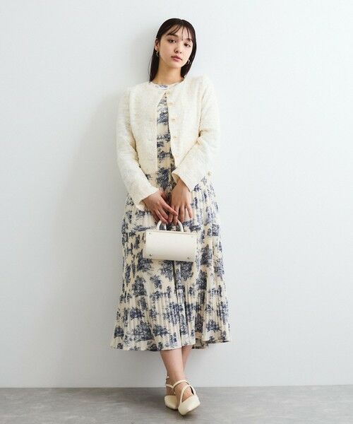 QUEENS COURT / クイーンズコート テーラードジャケット | デティールノーカラージャケット≪手洗い可能≫ | 詳細4