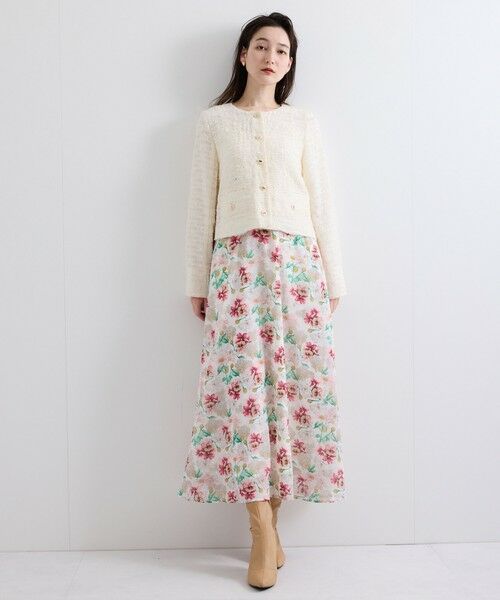 QUEENS COURT / クイーンズコート テーラードジャケット | デティールノーカラージャケット≪手洗い可能≫ | 詳細7