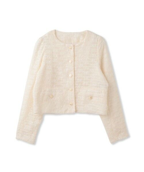 QUEENS COURT / クイーンズコート テーラードジャケット | デティールノーカラージャケット≪手洗い可能≫ | 詳細10