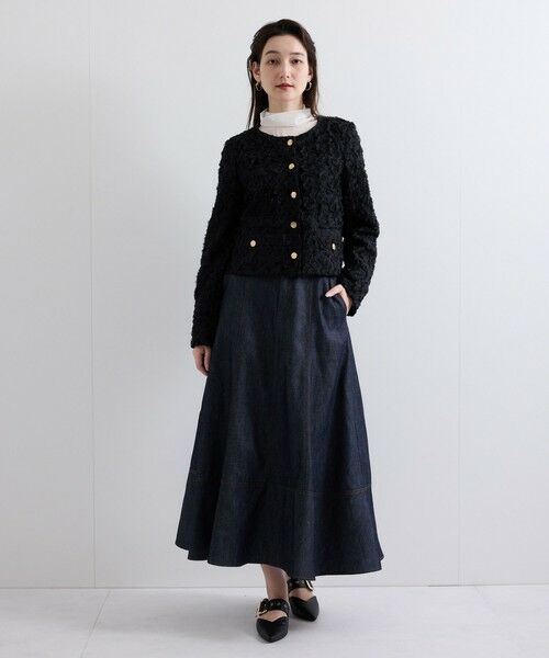 QUEENS COURT / クイーンズコート テーラードジャケット | デティールノーカラージャケット≪手洗い可能≫ | 詳細23