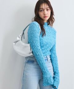 QUEENS COURT / クイーンズコート カットソー | レースカットベルスリーブロンT≪手洗い可能≫