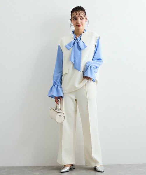 QUEENS COURT / クイーンズコート その他パンツ | ダンボールセンターシームパンツ≪手洗い可能≫ | 詳細1