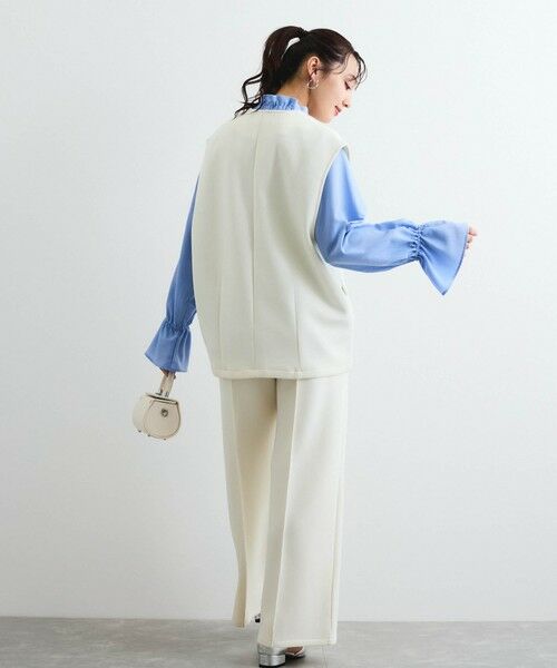 QUEENS COURT / クイーンズコート その他パンツ | ダンボールセンターシームパンツ≪手洗い可能≫ | 詳細3