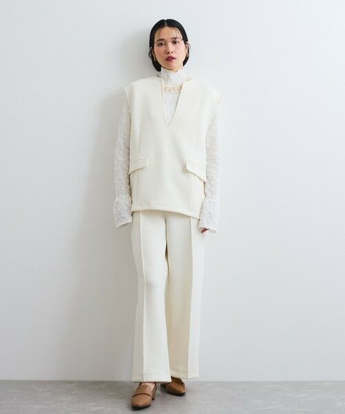 QUEENS COURT / クイーンズコート その他パンツ | ダンボールセンターシームパンツ≪手洗い可能≫ | 詳細9