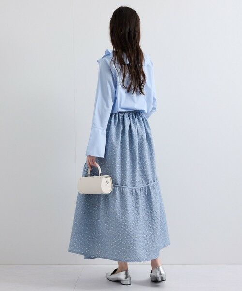 QUEENS COURT / クイーンズコート ミニ・ひざ丈スカート | ドットフレアギャザースカート≪手洗い可能≫ | 詳細6