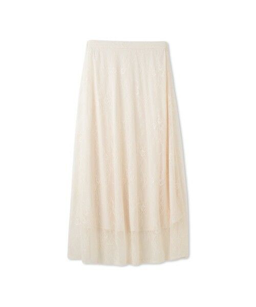 QUEENS COURT / クイーンズコート ミニ・ひざ丈スカート | シアーストレッチレーススカート≪洗濯機で洗える≫ | 詳細4