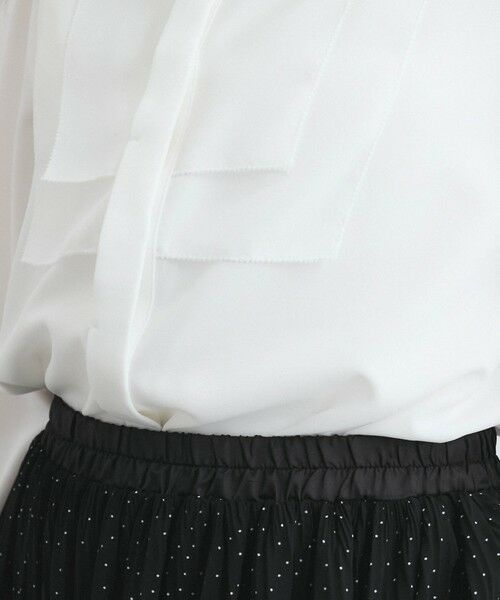 QUEENS COURT / クイーンズコート シャツ・ブラウス | ジョーゼットフロントヨークシャツブラウス≪手洗い可能≫ | 詳細4