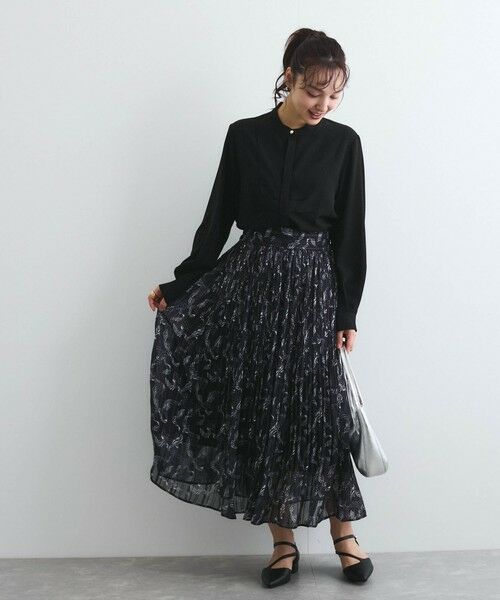 QUEENS COURT / クイーンズコート シャツ・ブラウス | ジョーゼットフロントヨークシャツブラウス≪手洗い可能≫ | 詳細15