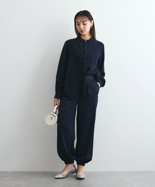 QUEENS COURT / クイーンズコート シャツ・ブラウス | ジョーゼットフロントヨークシャツブラウス≪手洗い可能≫ | 詳細19