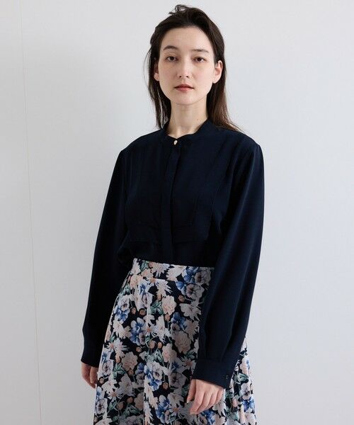 QUEENS COURT / クイーンズコート シャツ・ブラウス | ジョーゼットフロントヨークシャツブラウス≪手洗い可能≫ | 詳細20