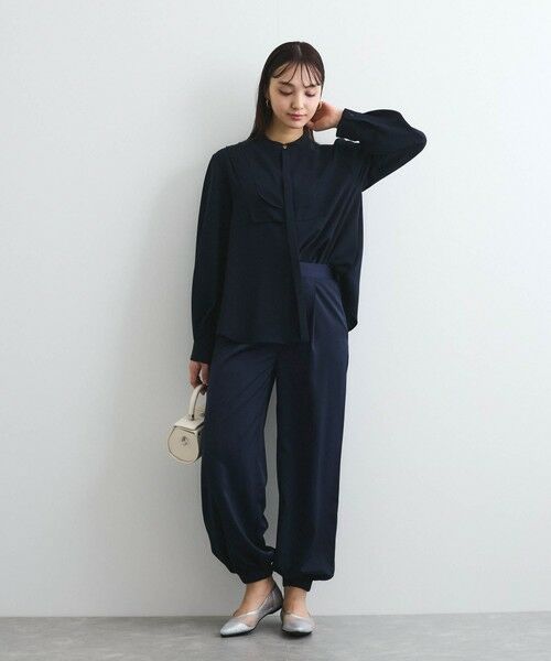 QUEENS COURT / クイーンズコート シャツ・ブラウス | ジョーゼットフロントヨークシャツブラウス≪手洗い可能≫ | 詳細18