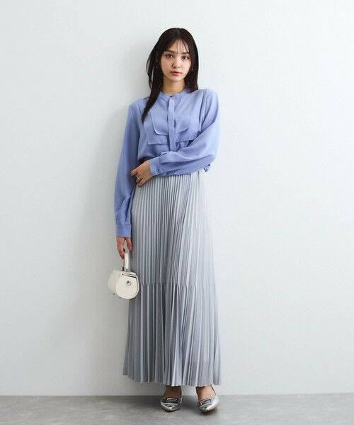 QUEENS COURT / クイーンズコート シャツ・ブラウス | ジョーゼットフロントヨークシャツブラウス≪手洗い可能≫ | 詳細24