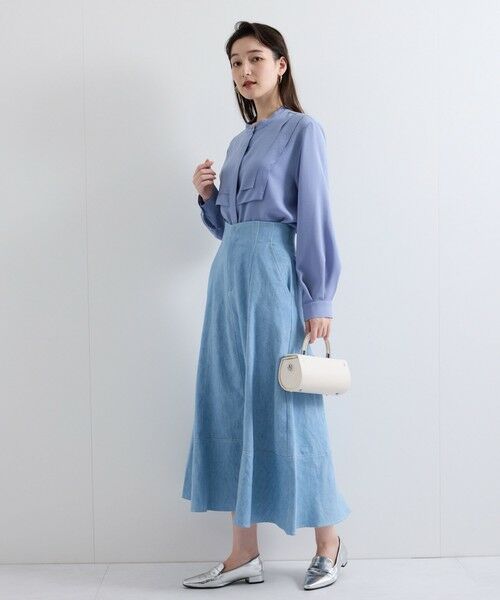 QUEENS COURT / クイーンズコート シャツ・ブラウス | ジョーゼットフロントヨークシャツブラウス≪手洗い可能≫ | 詳細27