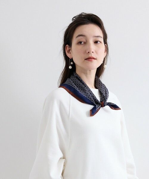 QUEENS COURT / クイーンズコート マフラー・ショール・スヌード・ストール | フチドリラインスカーフ | 詳細2