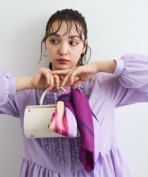 QUEENS COURT / クイーンズコート マフラー・ショール・スヌード・ストール | フラワーアートスカーフ | 詳細7