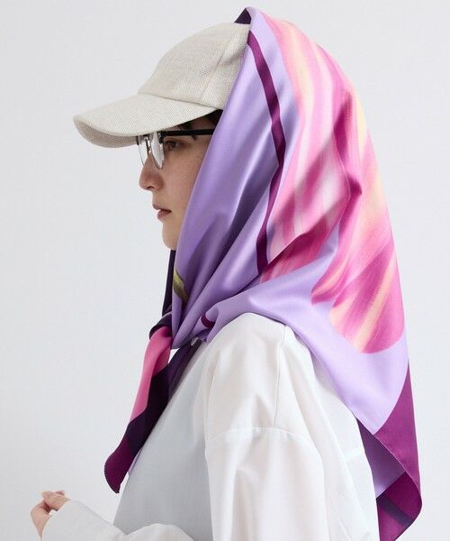 QUEENS COURT / クイーンズコート マフラー・ショール・スヌード・ストール | フラワーアートスカーフ | 詳細10