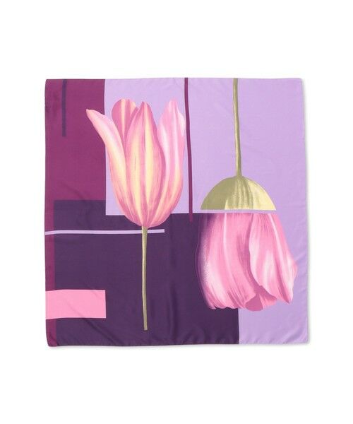 QUEENS COURT / クイーンズコート マフラー・ショール・スヌード・ストール | フラワーアートスカーフ | 詳細12