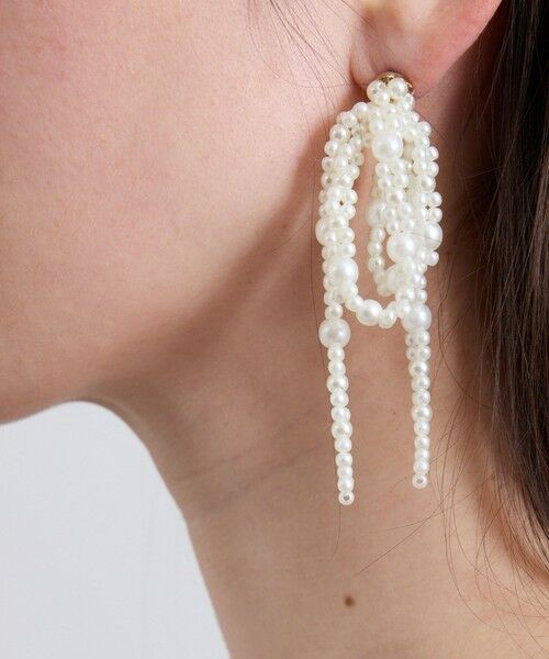 QUEENS COURT / クイーンズコート ピアス・イヤリング | ジュエルリボンピアス | 詳細3