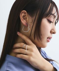 QUEENS COURT / クイーンズコート ピアス・イヤリング | ハートラインイヤリング