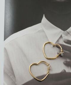 QUEENS COURT / クイーンズコート ピアス・イヤリング | ハートラインイヤリング