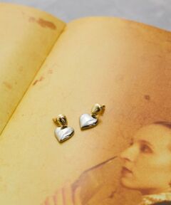 QUEENS COURT / クイーンズコート ピアス・イヤリング | バイカラーハートピアス