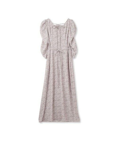 QUEENS COURT / クイーンズコート ロング・マキシ丈ワンピース | ヴィンテージフラワードレープワンピース≪手洗い可能≫ | 詳細17