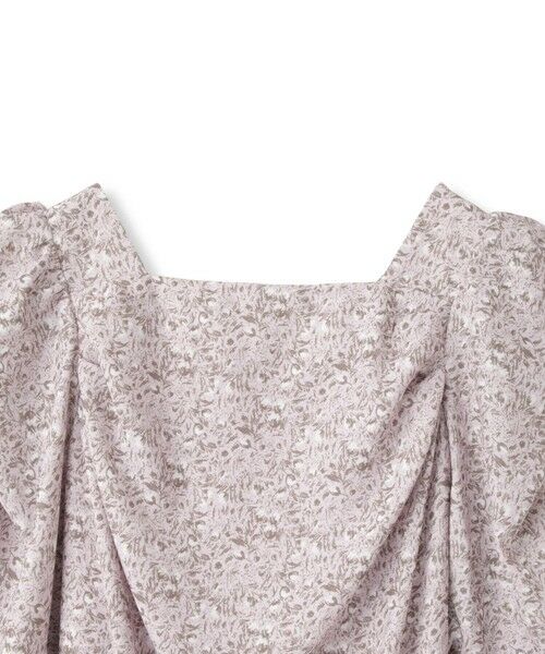 QUEENS COURT / クイーンズコート ロング・マキシ丈ワンピース | ヴィンテージフラワードレープワンピース≪手洗い可能≫ | 詳細18