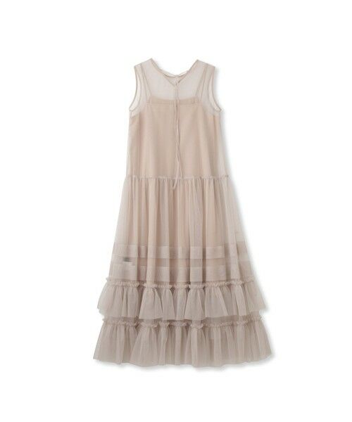 QUEENS COURT / クイーンズコート ロング・マキシ丈ワンピース | チュールフリルワンピースアンサンブル≪手洗い可能≫ | 詳細8