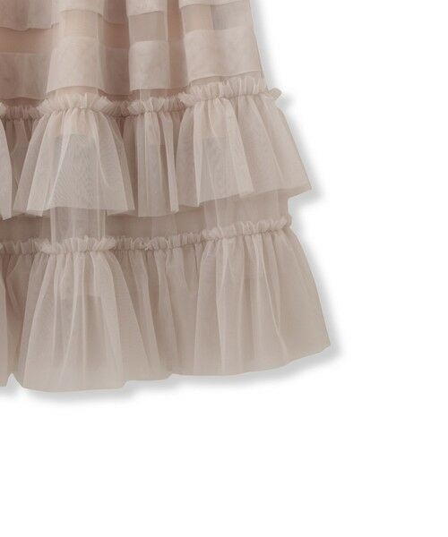 QUEENS COURT / クイーンズコート ロング・マキシ丈ワンピース | チュールフリルワンピースアンサンブル≪手洗い可能≫ | 詳細11